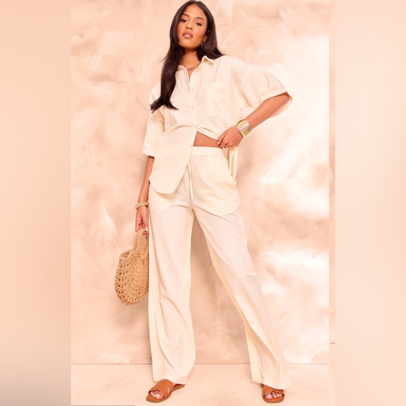 PrettyLittleThing Pants - NWT Pretty Little Thing linen pant